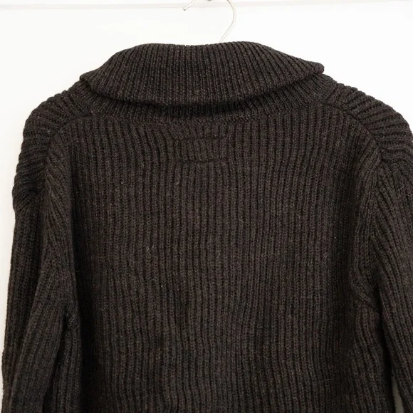 Imogen + Willie Brown Wool Sweater Cardigan - Picture 2 of 2